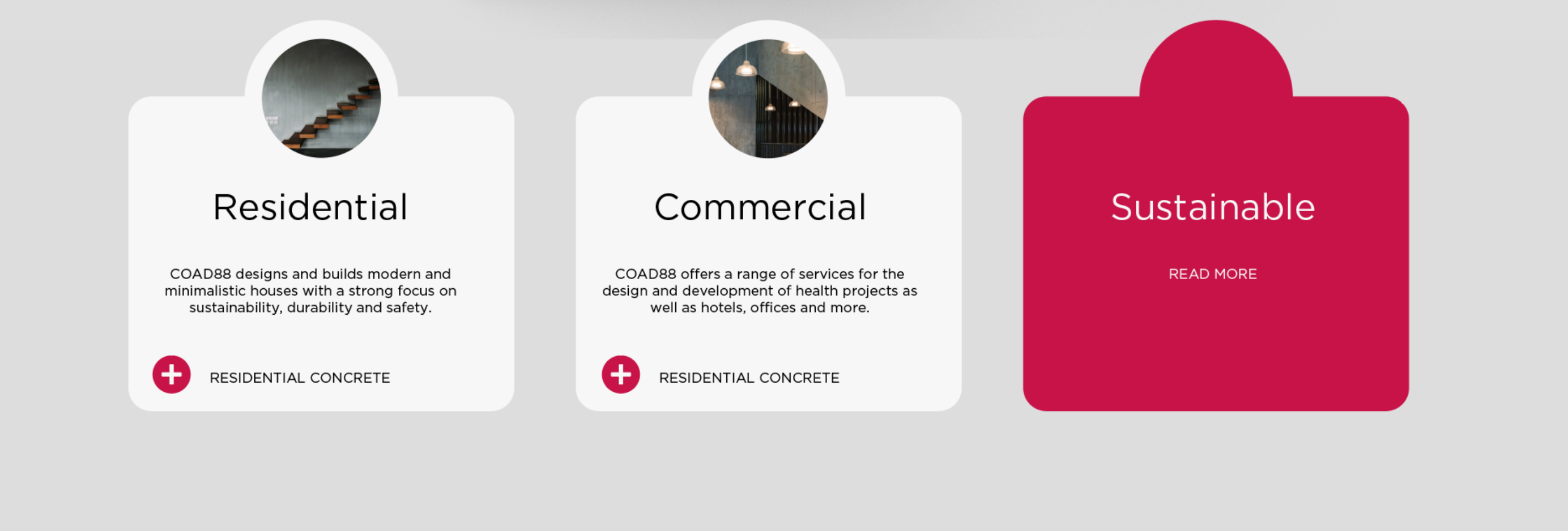 COAD88 Residential, Commercial and Sustainable service cards
